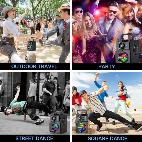 Portable Bluetooth Speakers with Subwoofer Wireless Stereo S... - Image 7