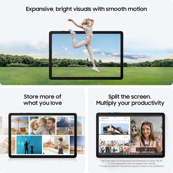 Samsung Galaxy Tab A9 Android Tablet, 64GB Storage, Large Di... - Image 6