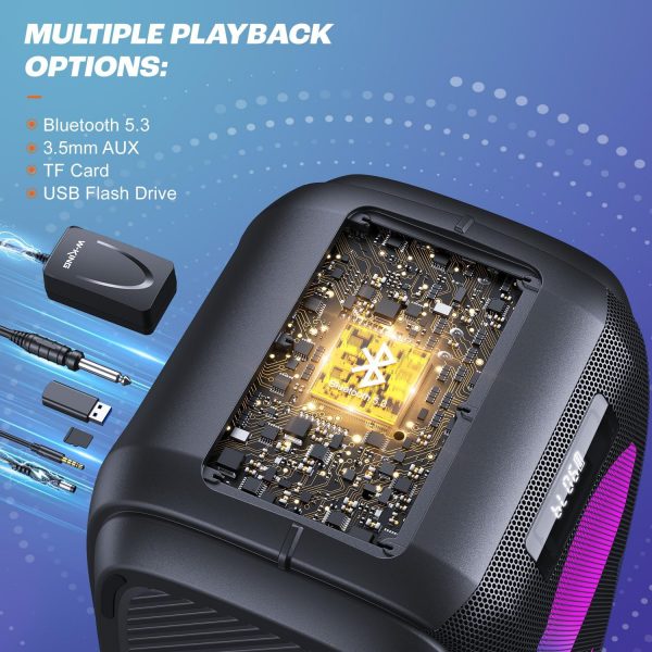 W-KING 270W PEAK Bluetooth Speaker Party Large Loudest Boom ... - Image 9