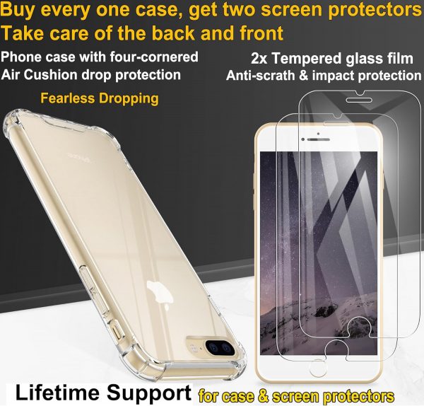 4youquality Case for iPhone 7 Plus and iPhone 8 Plus with [2... - Image 3