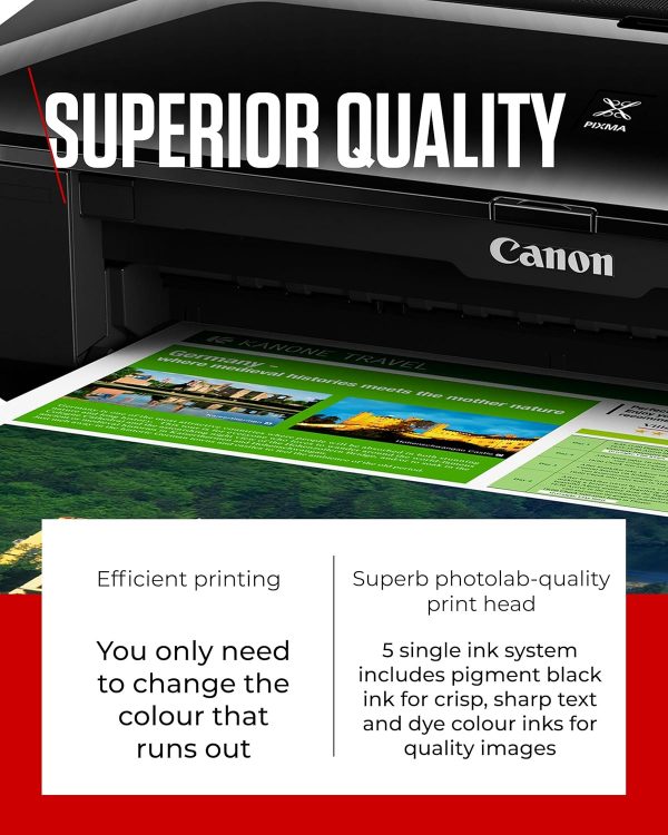 Canon PIXMA iX6850 Wireless Printer (Black) - Compact, High-... - Image 4