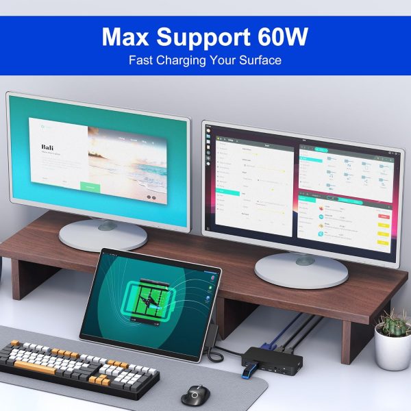 Microsoft Surface Docking Station with Triple Displays 2 HDM... - Image 7