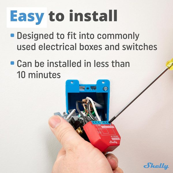 Shelly Plus 1PM | WLAN & Bluetooth Relay Switch With Power M... - Image 3