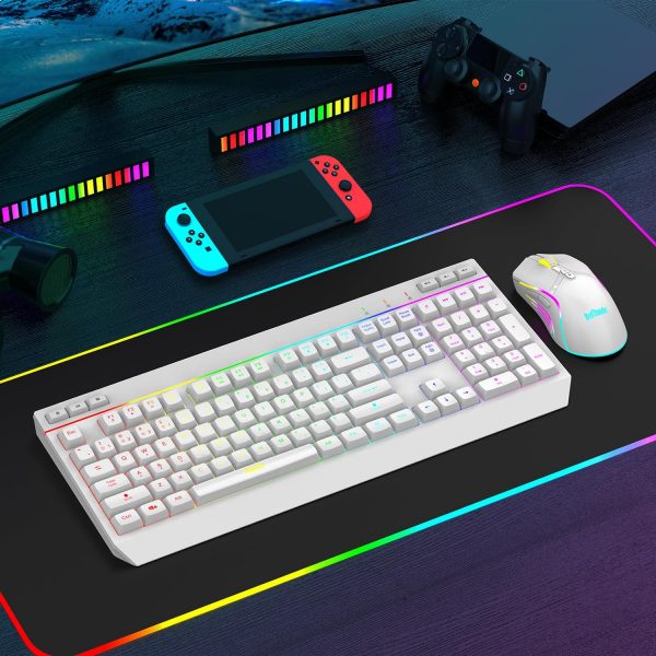 RedThunder K20 Wireless Keyboard and Mouse Combo, UK Layout ... - Image 8