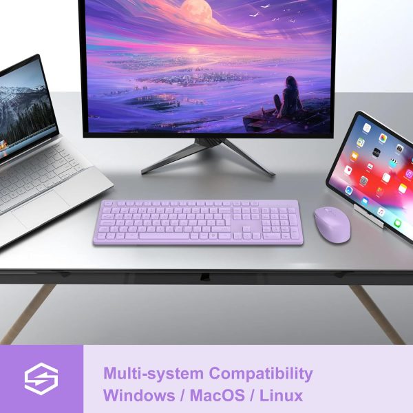 LeadsaiL Wireless Keyboard and Mouse Set, 2.4GHz USB Compute... - Image 8