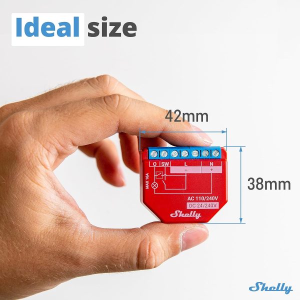 Shelly Plus 1PM | WLAN & Bluetooth Relay Switch With Power M... - Image 7