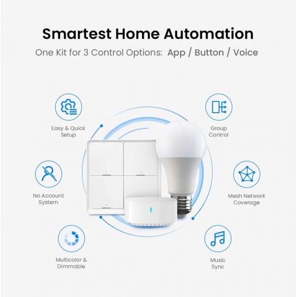 Broadlink Smart Home FastCon Starter Kit - Includes 3 Bulbs,... - Image 5