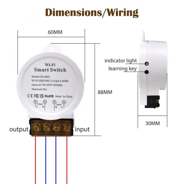 DollaTek Wifi Relay 30A Smart Switch with Energy Monitor Rem... - Image 6