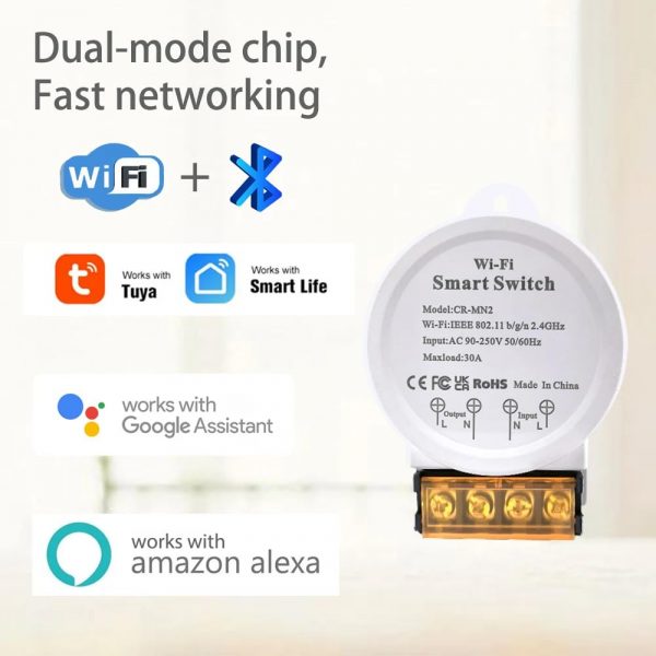 DollaTek Wifi Relay 30A Smart Switch with Energy Monitor Rem... - Image 3