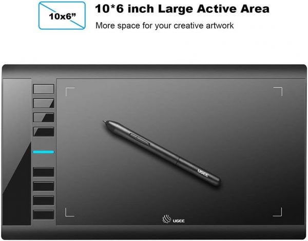 UGEE M708 Drawing Tablet,10x6in 3D Digital Graphics Tablet w... - Image 3