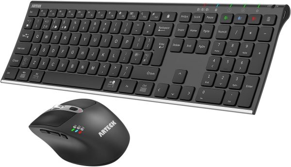 Arteck Universal Multi-Device Bluetooth Keyboard and Mouse F... - Image 2