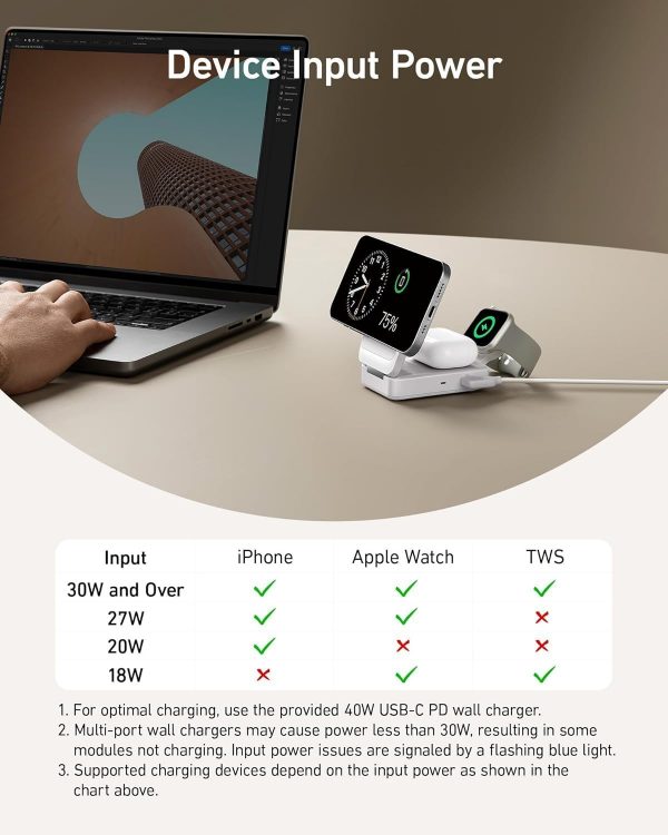 Anker MagGo 3-in-1 Wireless Charging Station, MagSafe-Compat... - Image 4