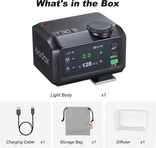 Godox iT30Pro-C iT30Pro C Mini Camera Flash with White Diffu... - Image 10