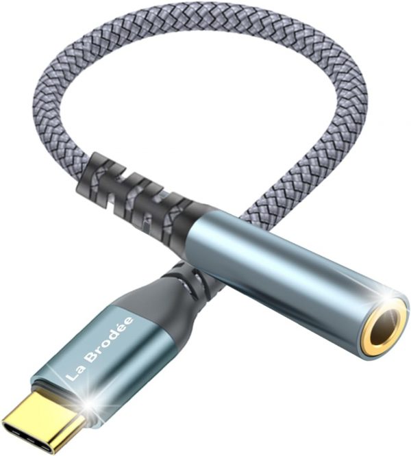 USB C to 3.5mm Jack, Type C to 3.5mm Headphone Aux Digital A... - Image 2