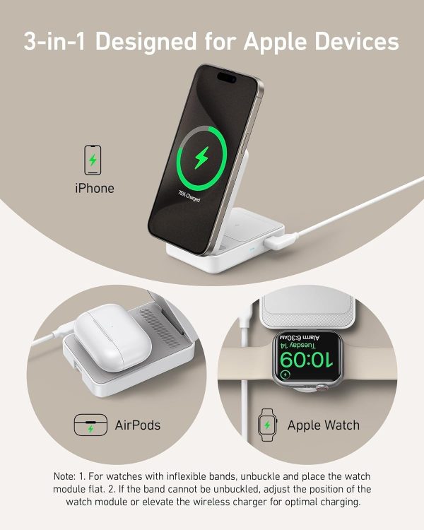 Anker MagGo 3-in-1 Wireless Charging Station, MagSafe-Compat... - Image 6