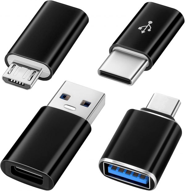 AXFEE USB to USB C Adapter, 2PCS USB C to USB and 2PCS USB t... - Image 2