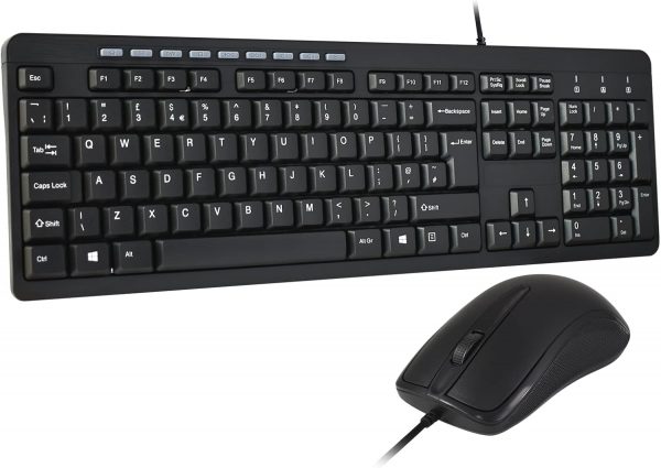 Combrite Wired Keyboard and Mouse Set, Full Size UK Layout K... - Image 2