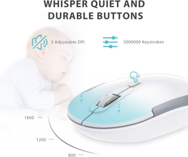 Wireless Keyboard and Mouse Set, iClever Keyboard and Mouse ... - Image 6