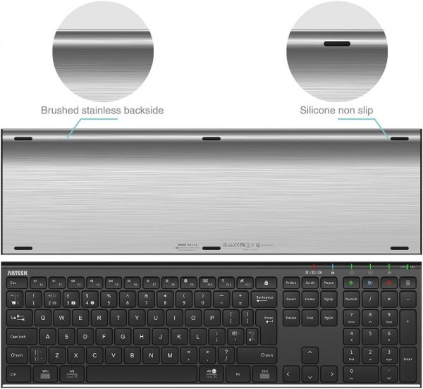 Arteck Universal Multi-Device Bluetooth Keyboard and Mouse F... - Image 4