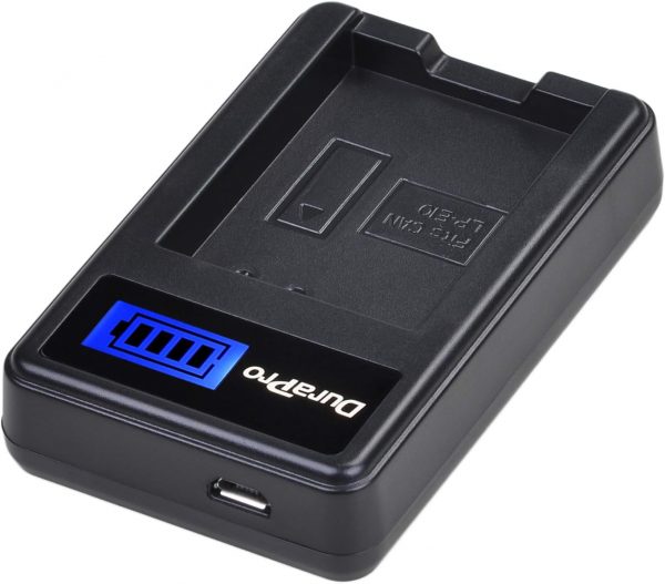 DuraPro LP-E10 Rapid LCD Battery Charger for Canon EOS 1100D... - Image 6