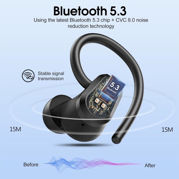 Wireless Earbuds, Bluetooth 5.3 Headphones with 4 ENC Noise ... - Image 3
