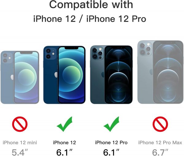 JETech Magnetic Case for iPhone 12/12 Pro 6.1-Inch Compatibl... - Image 3