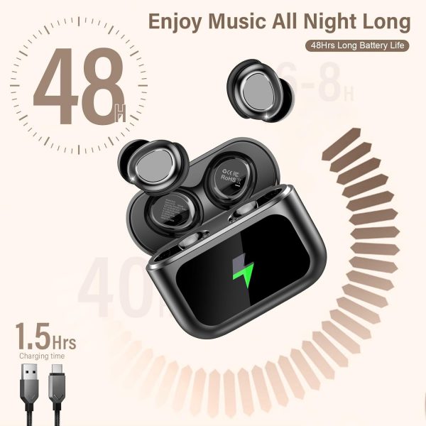 Wireless Sleep Earbuds with Smart Touch Screen, Bluetooth 5.... - Image 8