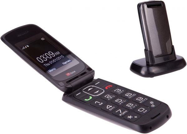 TTfone Star Big Button Simple Easy to Use Clamshell Flip SIM... - Image 2