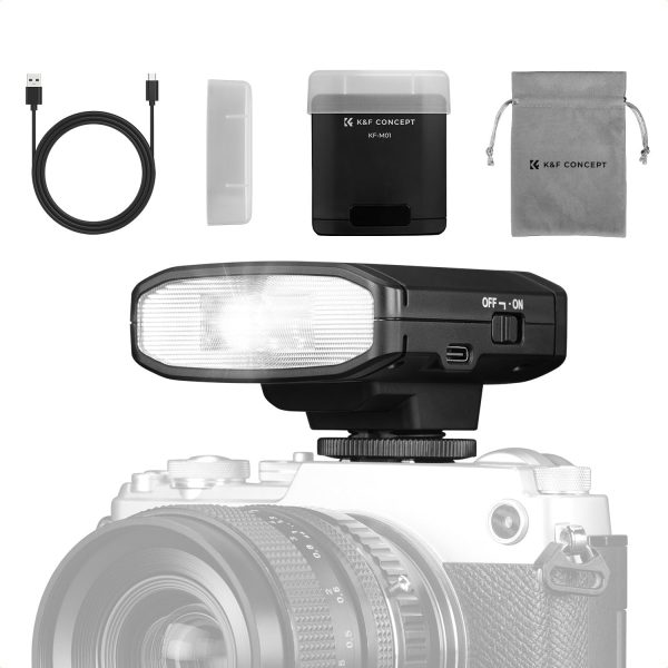 K&F Concept Camera Flash Light, Camera Speedlite GN12/5600K,... - Image 2