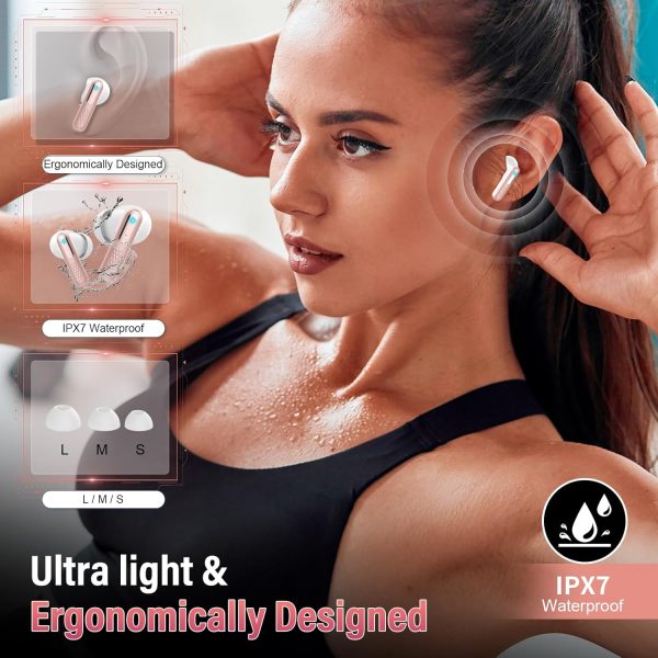 Wireless Earbuds, Bluetooth 5.4 Headphones In Ear with Multi... - Image 9