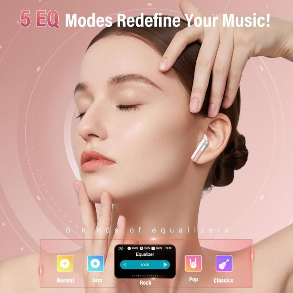 Wireless Earbuds, Bluetooth 5.4 Headphones In Ear with Multi... - Image 5