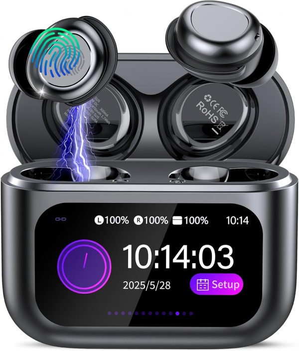 Wireless Sleep Earbuds with Smart Touch Screen, Bluetooth 5.... - Image 2