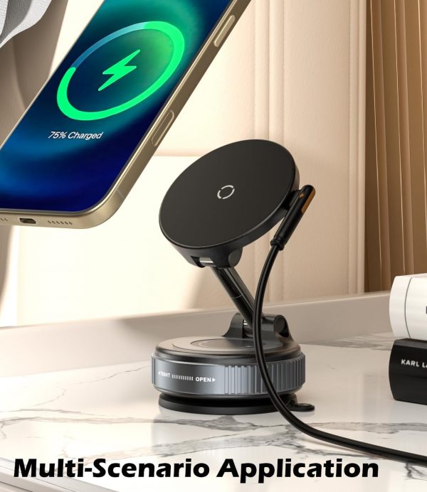 CloudValley 15W Wireless Car Charger Mount, Upgraded Nano Ge... - Image 10