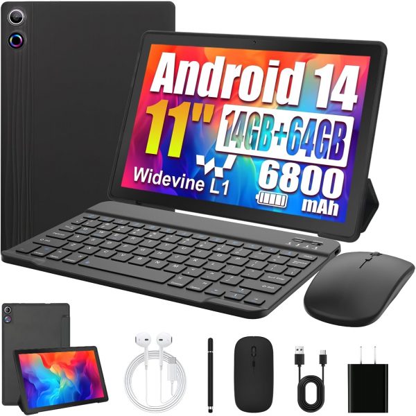 Ainmel Android 14 Tablet 11 Inch - Android Tablet with Keybo... - Image 2