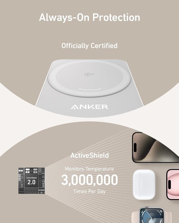 Anker MagGo 3-in-1 Wireless Charging Station, MagSafe-Compat... - Image 8
