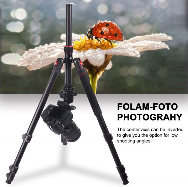 POLAM-FOTO 168.2cm/66.22" Camera Tripod, Made of Aluminum Al... - Image 7