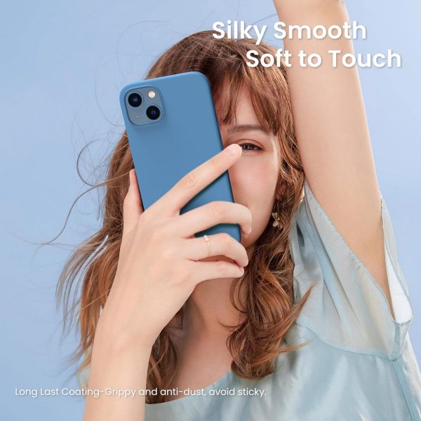 ORNARTO Compatible with iPhone 13 Case 6.1", Slim Liquid Sil... - Image 7