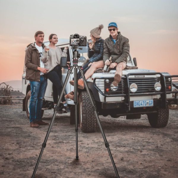NEEWER 68"/172cm Carbon Fiber Camera Tripod Monopod with Cen... - Image 3