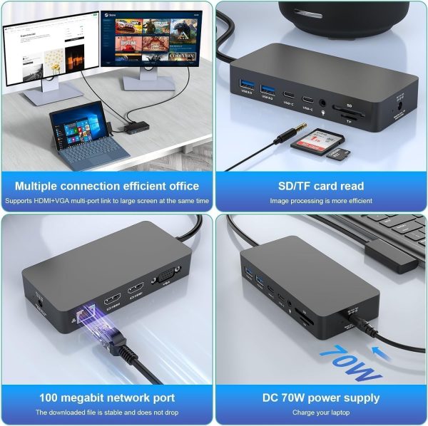 Microsoft Surface Pro Docking Station Triple Display Dual HD... - Image 9
