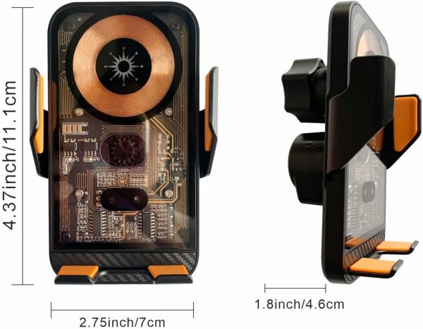 Car Phone Holder Wireless Charger, Wireless Car Charger Auto... - Image 10