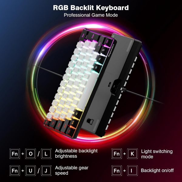 Snpurdiri 60% Wired Gaming Keyboard, RGB Backlit,Ultra-Compa... - Image 3