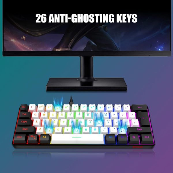 RedThunder 60% Gaming Keyboard and Mouse Combo, Ultra-Compac... - Image 5