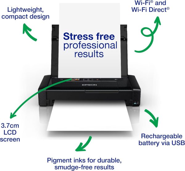 Epson WorkForce WF-110W A4 Portable Single Function Inkjet P... - Image 3