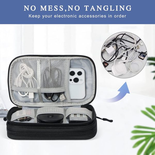 Simpolor Cable Organiser Bag, Double-Layer Electronics Acces... - Image 6