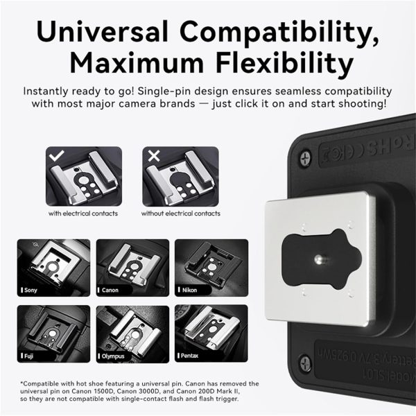 ULANZI SL03 Mini Camera Flash with Video Light, GN8 6500K Ca... - Image 5