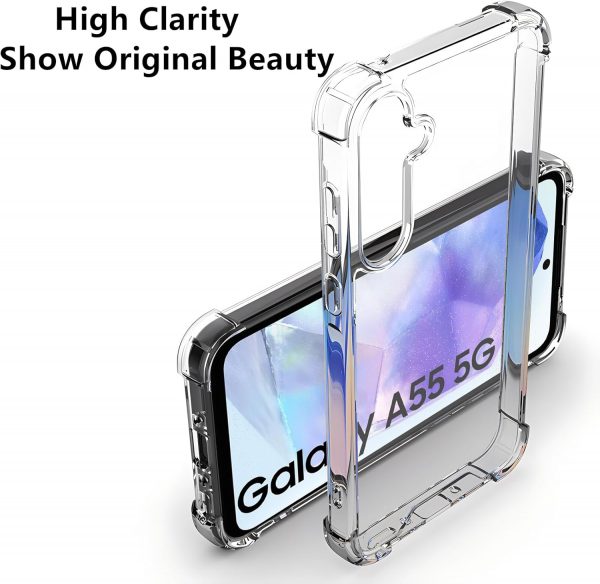Compatible For Samsung Galaxy A55 Case, 5G Totill Crystal Cl... - Image 4