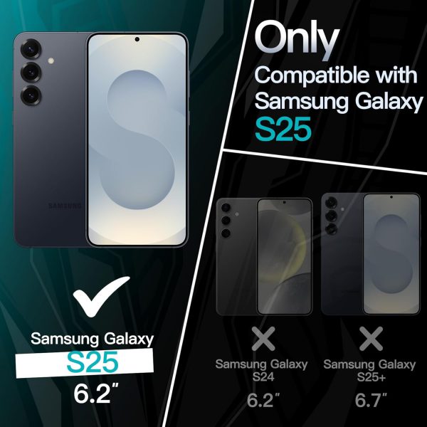 JETech Slim Fit Case for Samsung Galaxy S25 5G, Camera Lens ... - Image 3