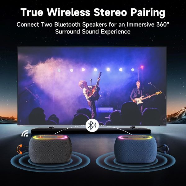 JYX Portable Bluetooth Speaker with 360° Stereo Sound, Bluet... - Image 7