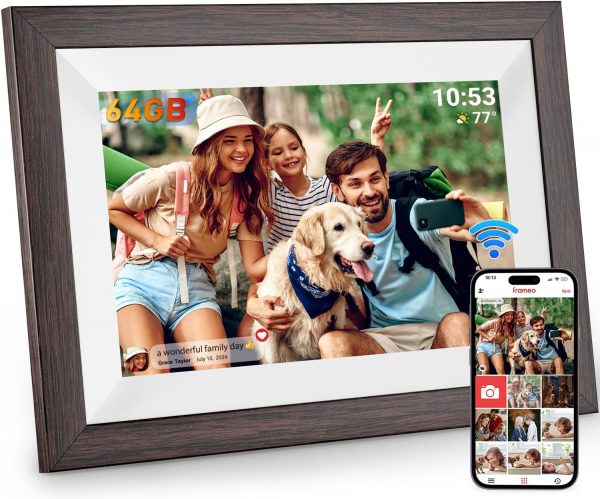 Hesmor 64GB Frameo Digital Photo Frame WiFi 10.1 Inch, 1280x... - Image 2