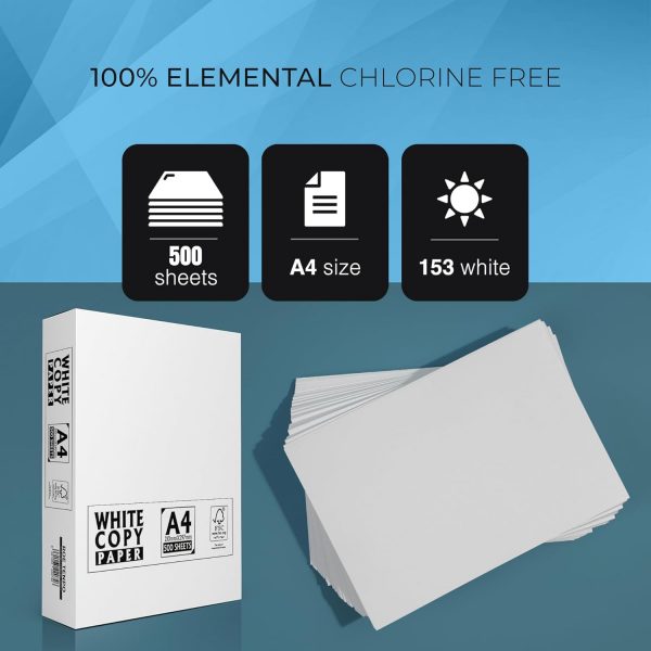 Roe Tenpo A4 Printer Paper, 500 Sheets, Smooth White Paper F... - Image 4